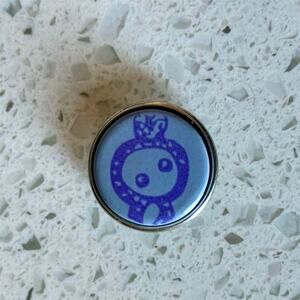 RARE Noosa Amsterdam Utah Woman Blue Snap Charm Unique Handmade by Artist